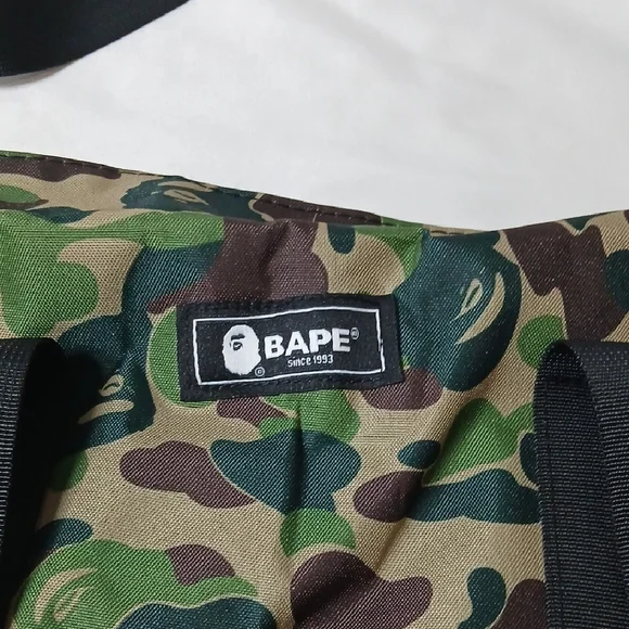 Bape Green Camo Duffel Bag